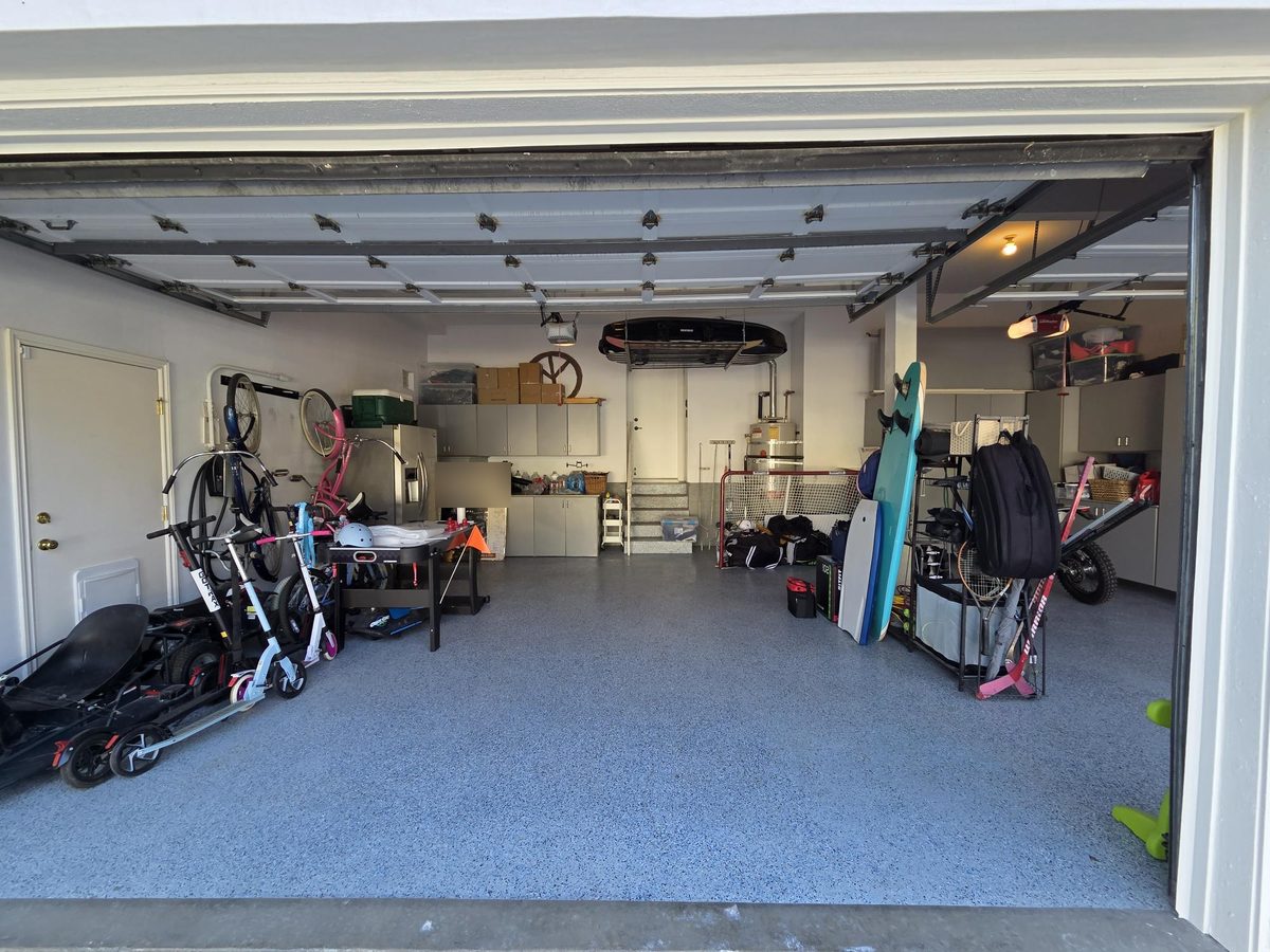 Garage after